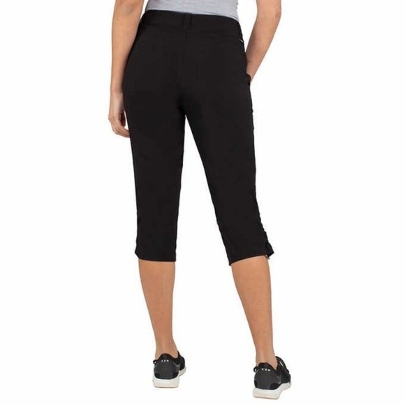 KHOMBU Stretch Ladies Capri Pants - Black - NWT - Picture 3 of 3